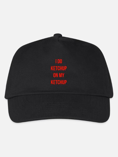 Ketchup Design - Kinder Basecap - Schwarz
