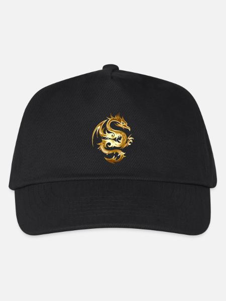 Golden Dragon - Casquette de baseball Enfant - noir