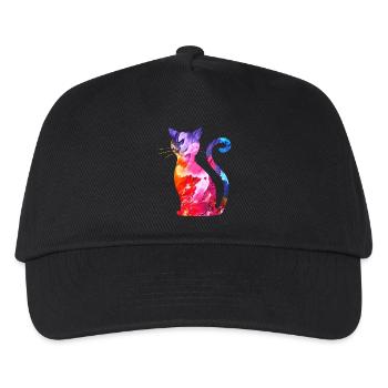 Chat - Casquette de baseball Enfant - noir - Devant