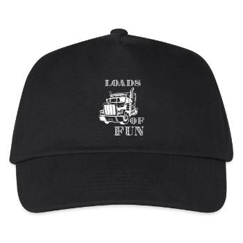LKW Trucker - Kinder Basecap - Schwarz - Vorne