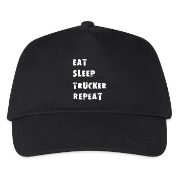 LKW Trucker - Kinder Basecap - Schwarz - Vorne