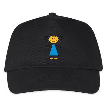 girl - Kids’ Baseball Cap - black - Front