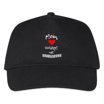 Mein Herz Sauerstoff - Kinder Basecap - Schwarz - Vorne