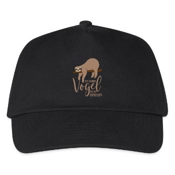 Sloth - I ate the early bird - Kids’ Baseball Cap - black - Front