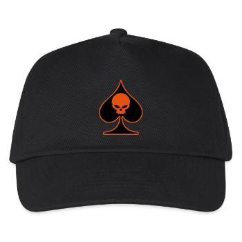poker skull - Casquette de baseball Enfant - noir - Devant