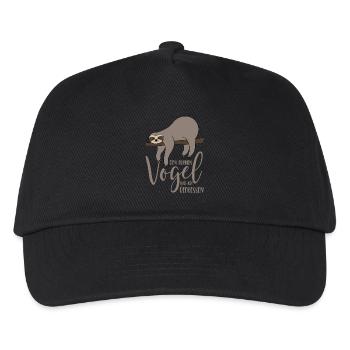 I ate the early bird - sloth - Kids’ Baseball Cap - black - Front