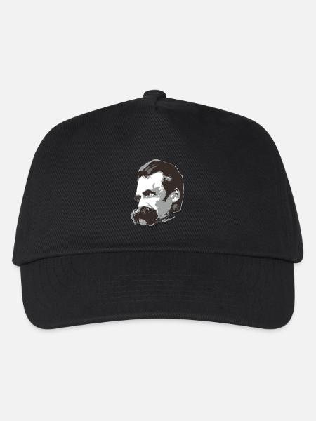 Nietzsche (3farbig) - Kinder Basecap - Schwarz