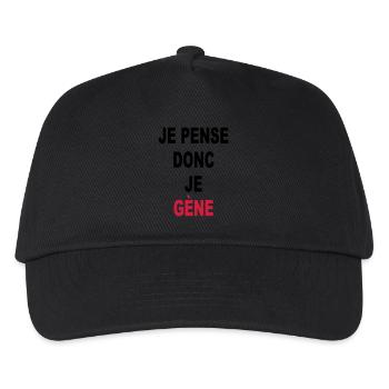 Daher denke ich, ich GENE - Kinder Basecap - Schwarz - Vorne