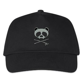 panda skull - Casquette de baseball Enfant - noir - Devant