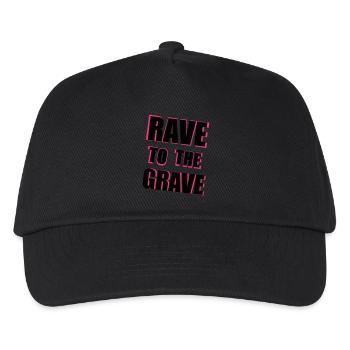Rave To The Grave - Kids’ Baseball Cap - black - Front