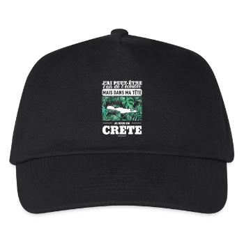 crète-définition - Casquette de baseball Enfant - noir - Devant