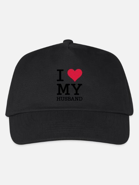 I Love My Husband - Kinder Basecap - Schwarz