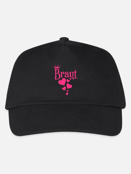 Team Braut - Hochzeit - JGA - Kinder Basecap - Schwarz