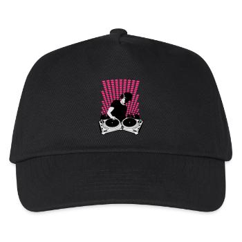 DJ turntables - Casquette de baseball Enfant - noir - Devant