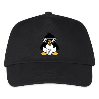 pinguin baby kind schnuller windel sonnenbrille lu - Kinder Basecap - Schwarz - Vorne