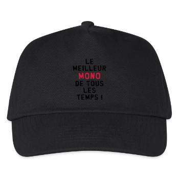Moniteur / Monitrice / Mono / Formation / Ski - Casquette de baseball Enfant - noir - Devant