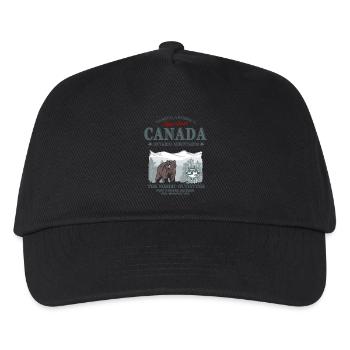 Canada - Grizzly Bear - Kinder Basecap - Schwarz - Vorne