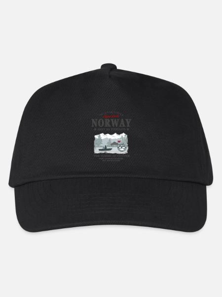 Norway Fishing - Kinder Basecap - Schwarz