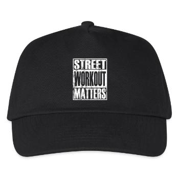 Street Workout Matters Calisthenics - Casquette de baseball Enfant - noir - Devant