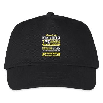 Legends Are Born In August - Kids’ Baseball Cap - black - Front