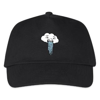 vomissant drôle nuage de pluie - Casquette de baseball Enfant - noir - Devant