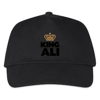 King ali name thing crown - Kids’ Baseball Cap - black - Front