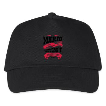 mario name thing you wouldnt understand - Kids’ Baseball Cap - black - Front