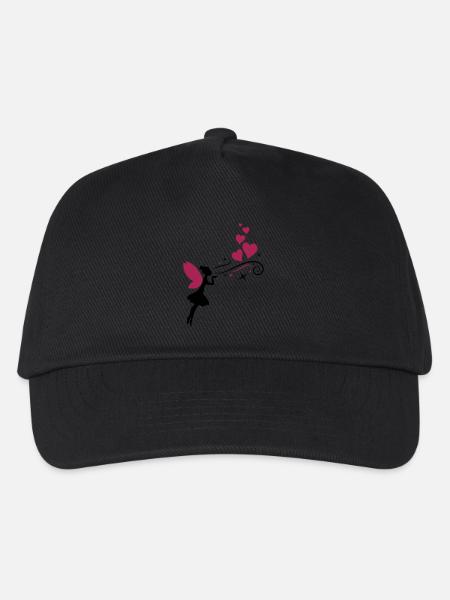 fairy fee hearts - Kinder Basecap - Schwarz