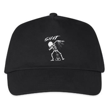 Lustige Skelett - Kinder Basecap - Schwarz - Vorne