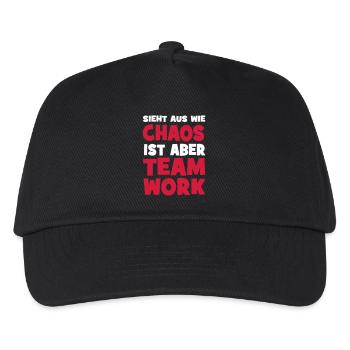 Teamwork - Kinder Basecap - Schwarz - Vorne