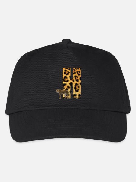 leopard h - Kinder Basecap - Schwarz