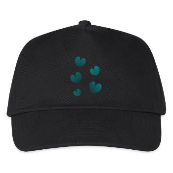 HEILIGER VALENTINSTAG. ICH LIEBE DICH. ICH LIEBE DICH. LIEBE. LIEBE - Kinder Basecap - Schwarz - Vorne