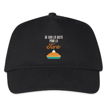 Je suis là juste pour la tarte - Casquette de baseball Enfant - noir - Devant