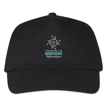 Maintenance informatique - Casquette de baseball Enfant - noir - Devant