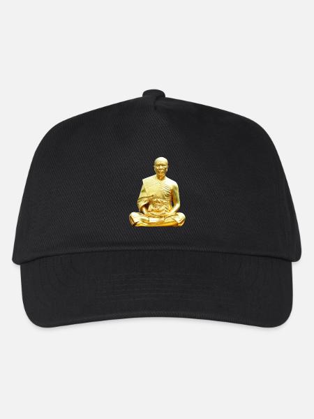 goldener Buddha - Kinder Basecap - Schwarz