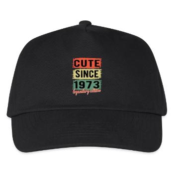 Awesome since 1973 Geburtstag Geschenk - Kinder Basecap - Schwarz - Vorne