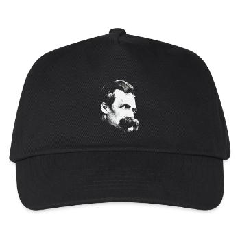 Friedrich Nietzsche Philosophie T-Shirt - Casquette de baseball Enfant - noir - Devant