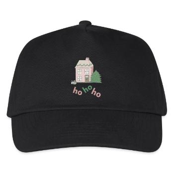 weihnachtshaus Style - Kinder Basecap - Schwarz - Vorne