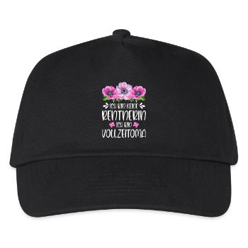 Oma - Ich bin keine Rentnerin Ich bin Vollzeitoma - Kinder Basecap - Schwarz - Vorne