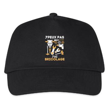 Bricoleur bricolage bricoler - Casquette de baseball Enfant - noir - Devant