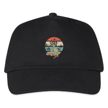 surf voiture de surf - Casquette de baseball Enfant - noir - Devant