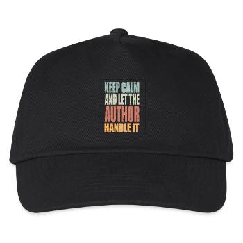 Keep Calm Author Saying Author Gift - Kids’ Baseball Cap - black - Front
