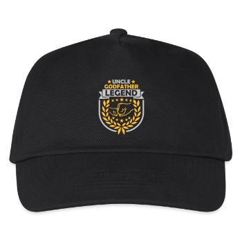 Uncle Godfather Legend Quote - Kids’ Baseball Cap - black - Front