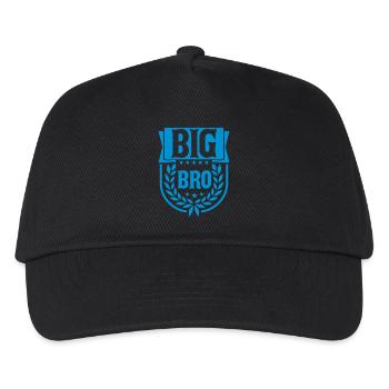 Text Big Bro Logo - Kids’ Baseball Cap - black - Front