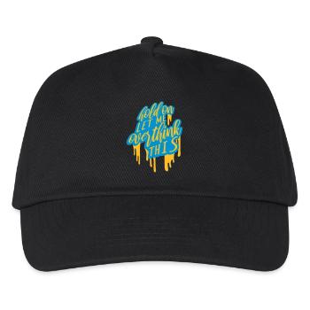 Let me overthink this - Kinder Basecap - Schwarz - Vorne