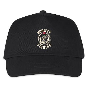 Norvège Fishing Angler Fishing Tour - Casquette de baseball Enfant - noir - Devant