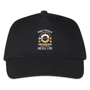 Pas facile d être un mécanicien aussi génial 1 - Casquette de baseball Enfant - noir - Devant