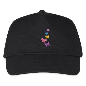 Papillons - Casquette de baseball Enfant - noir - Devant