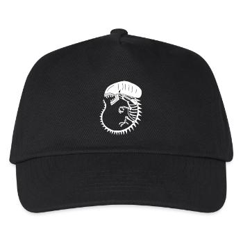 Weißes außerirdisches Monsterskelett - Kinder Basecap - Schwarz - Vorne