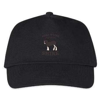 Fière d être pripriétaire d un cheval shire - Casquette de baseball Enfant - noir - Devant